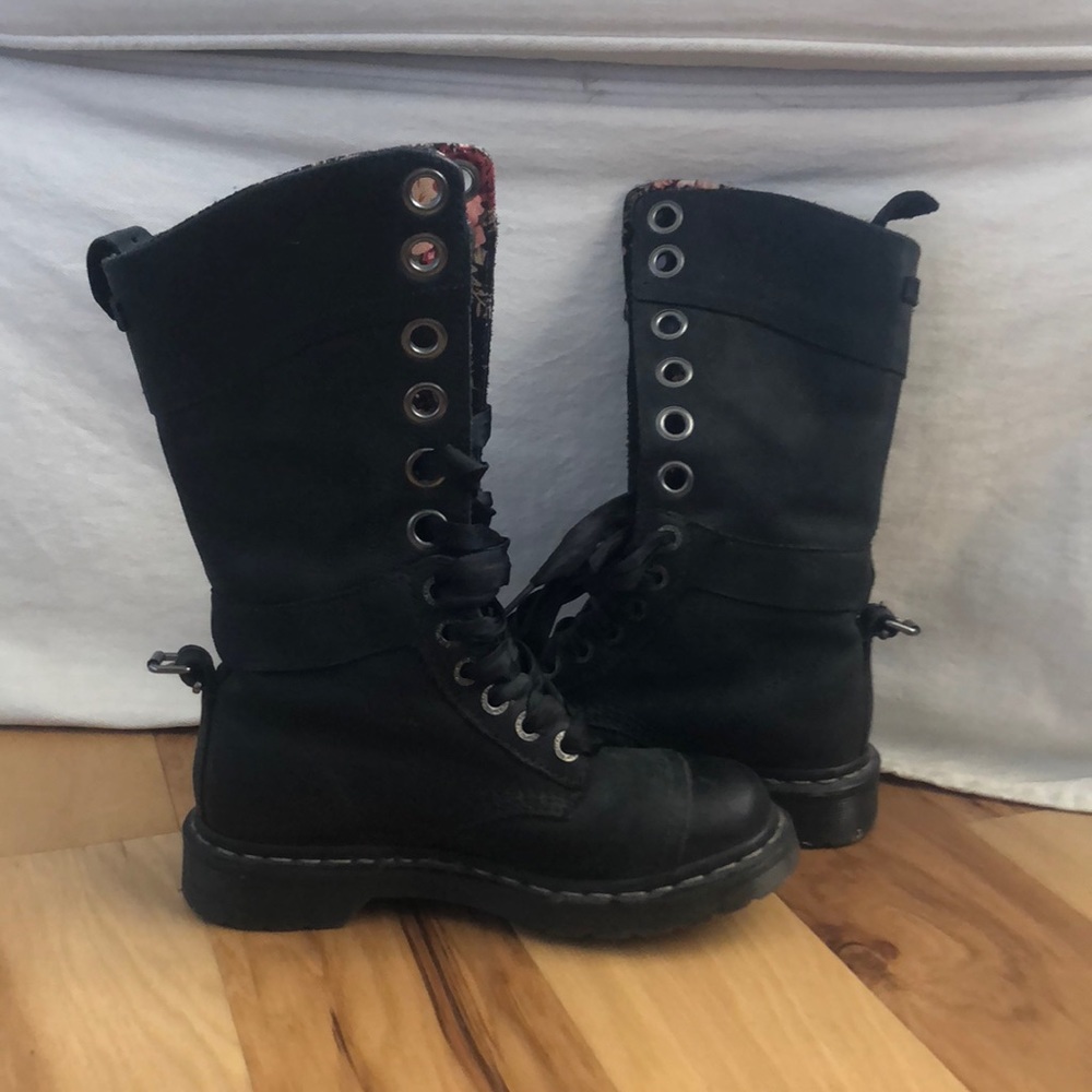 Doc Martens fold over lace up boots